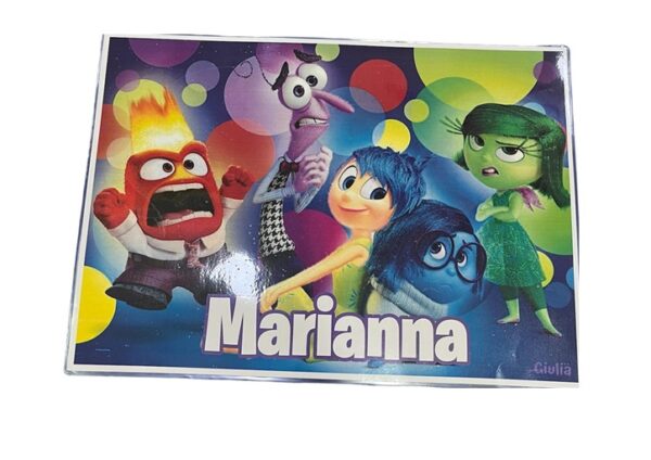 10 Tovagliette prima colazione personalizzate Inside Out 2 gadgets di fine festa