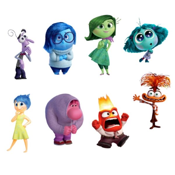 10 Magneti Inside Out 2 Personalizzabili Con Nome