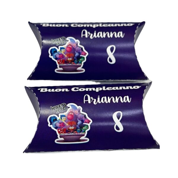12 Scatole Inside Out 2 Personalizzabili per confetti caramelle