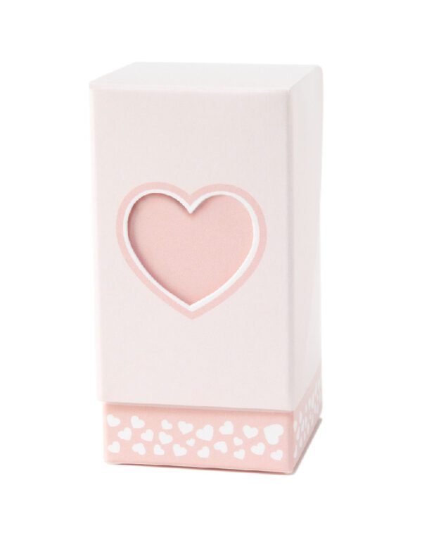 10 Scatole  portaconfetti  Mon Petite Coeur rosa