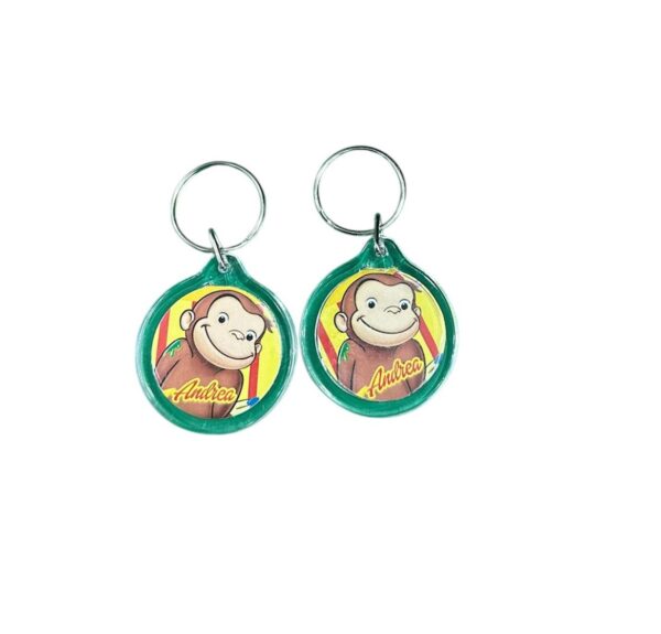 15 PORTACHIAVI CURIOSO COME GEORGE PERSONALIZZABILI