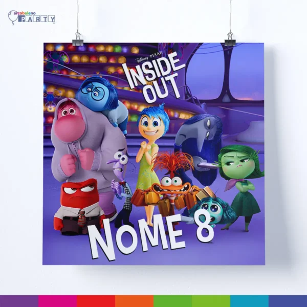 Poster personalizzato Inside Out 1x1 mt