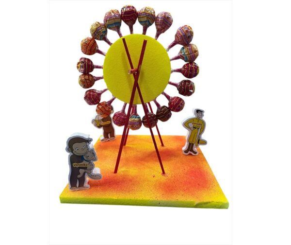 Ruota  Chupa Chupas personalizzata   tema Curioso come George