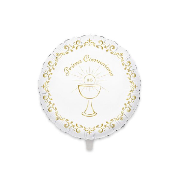 Palloncino In Foil Prima Comunione Gold Metal