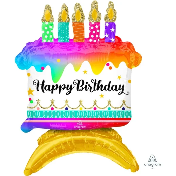 Palloncino Torta Con Candeline Pz.1 Mylar Multiballoon