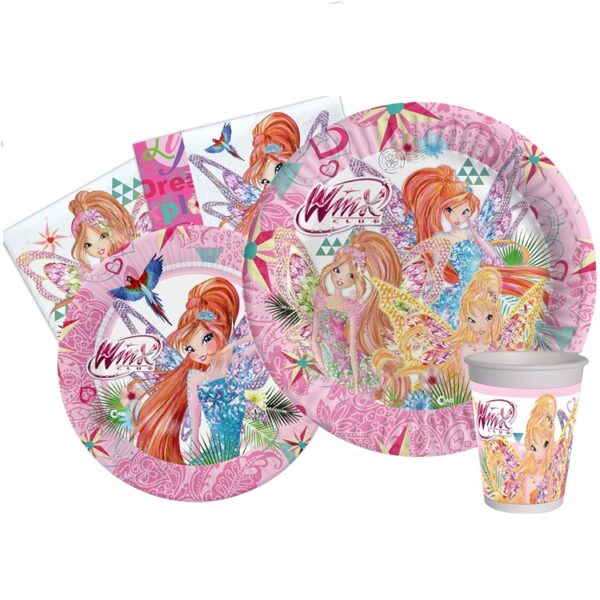 Kit 52 PZ Compleanno Bambini Winx TYNIX Coordinato TAVOLA