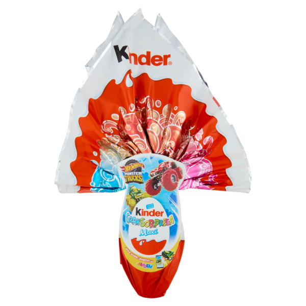 Uovo di Pasqua Kinder Ferrero Maxi Hot Wheels gr 220