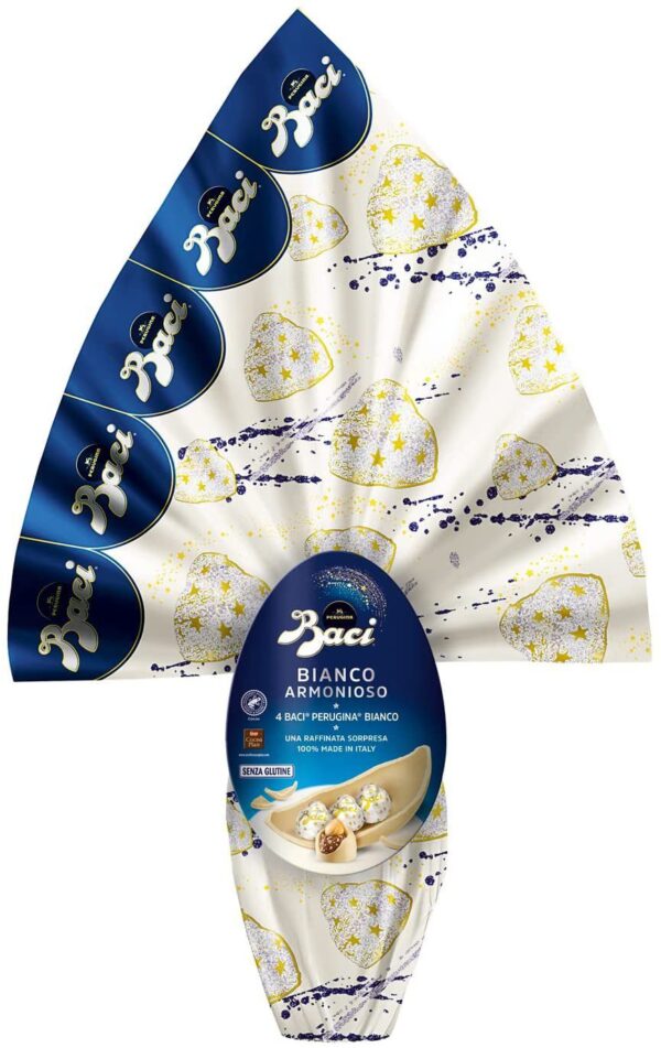 Kit Uovo di Pasqua Baci Perugina Uovo Cioccolato bianco e tazza con immagine personalizzata - immagine 3