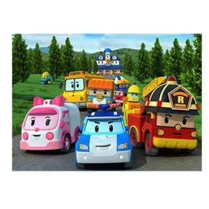 Cialda per torte su ostia RoboCar Poli Rettangolare