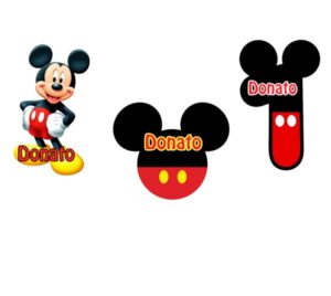 10 Magneti Topolino Personalizzabili Con Nome