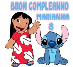 Sagoma in Polistirolo personalizzata con Stampa Frontale Lillo e Stitch