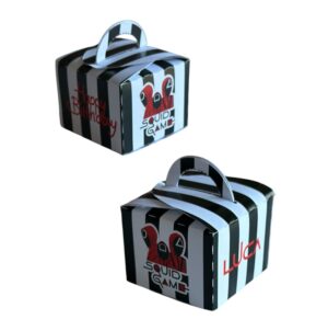 12 Scatole Candy House Squid Game Personalizzabili per confetti caramelle