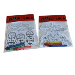 10 KIT DISEGNO CRAYOLA SQUID GAME
