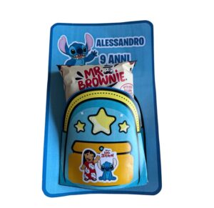 10 Zainetti Mr  Brownie Personalizzati tema Lilo & Stitch gadget di fine festa