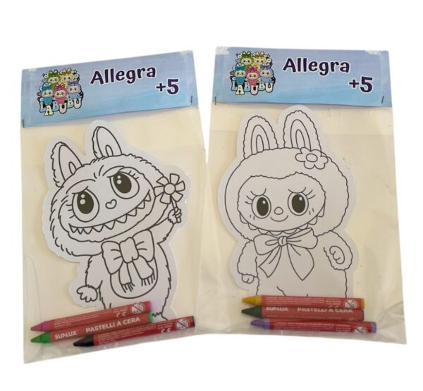 Labubu Kit  Disegno Crayola da 10 Pz personalizzabile