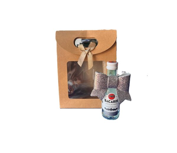 Bomboniera Segnaposto 10 Pezzi  Bacardi Mignon con o senza scatola e  con bollino personalizzato - immagine 4